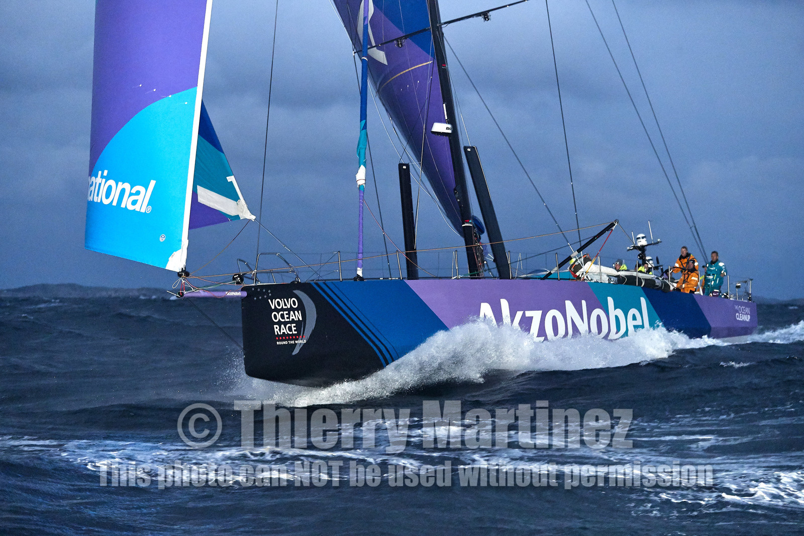 team AkzoNobel  in Volvo Ocean Race 2017-18.