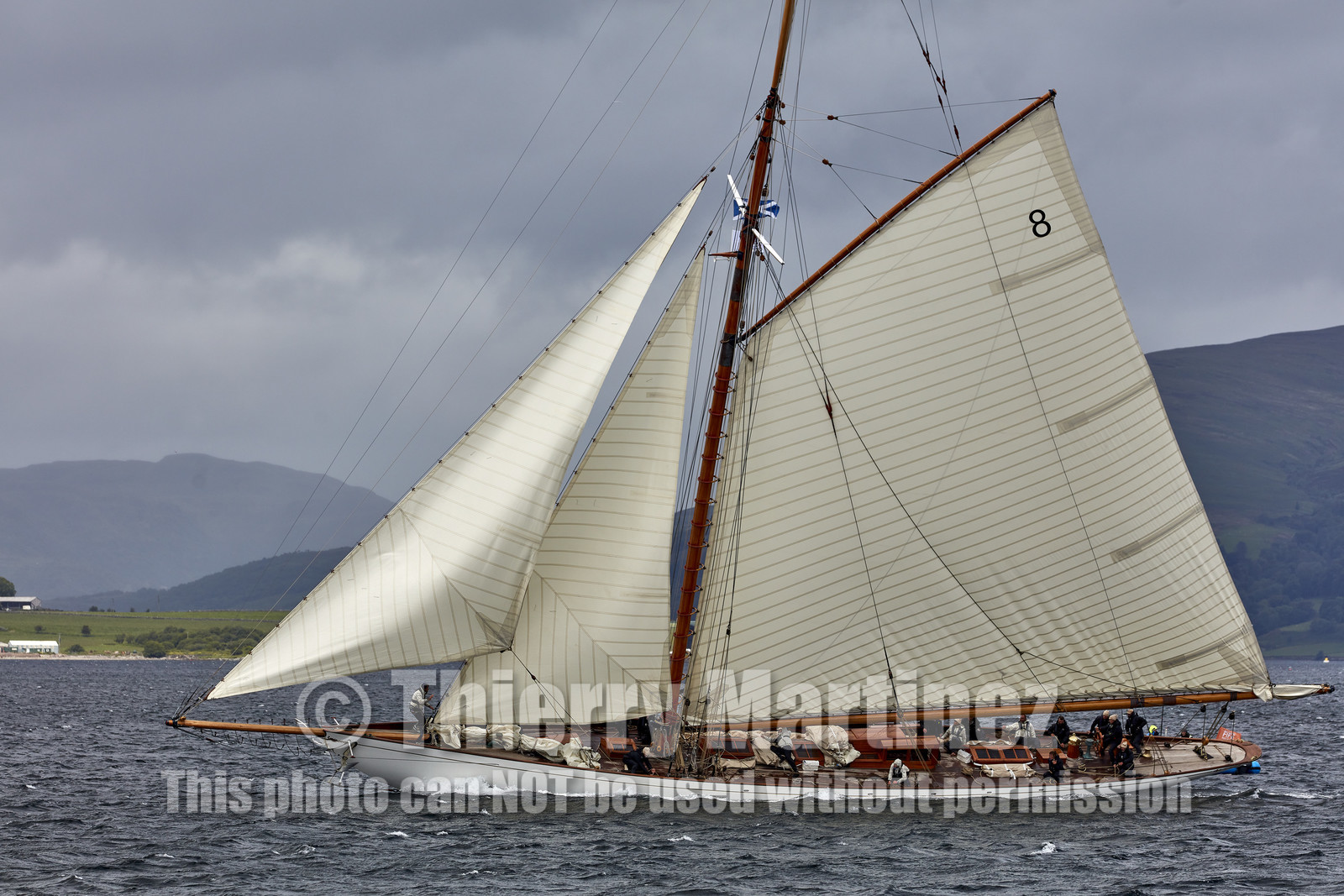 22_17006   © Thierry Martinez.FAIRLIE,SCOTLAND - UK 12th June 20222022 RICHARD MILLE FIFE REGATTA.Day 2 : LARGS to ROTHESAY