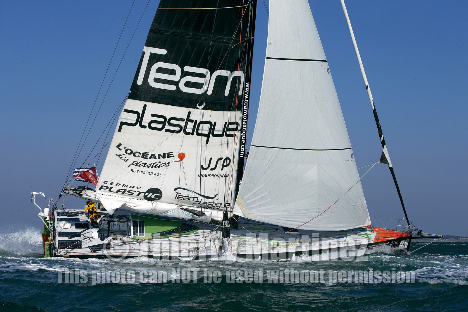 2012 13 VENDEE GLOBE ; Alessandro di Benedetto (FRA ITA) TEAM PLASTIQUE