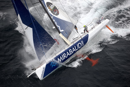 MIRABAUD  Monohull IMOCA 60, skipper Dominique Wavre (SUi)
