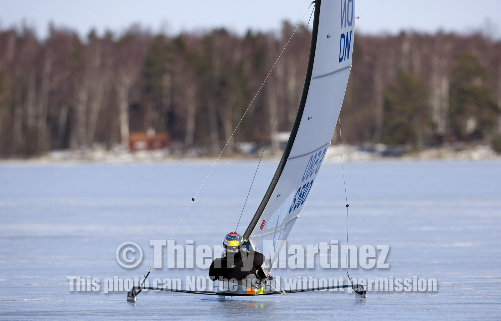 Ice Boats in Stockholm Archipelago - March 2005.