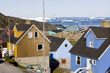 Schooner LA LOUISE sailing on west coast of Greenland.