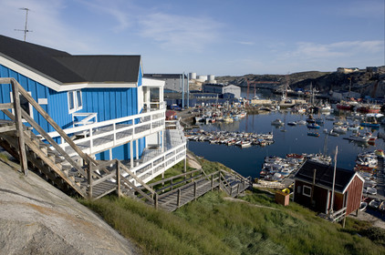 Schooner LA LOUISE sailing on west coast of Greenland.