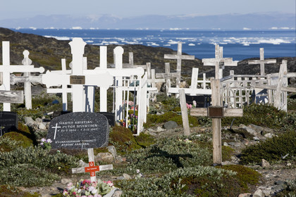 Schooner LA LOUISE sailing on west coast of Greenland.