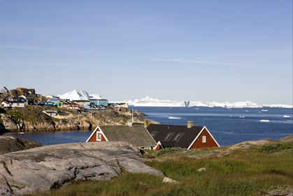 Schooner LA LOUISE sailing on west coast of Greenland.