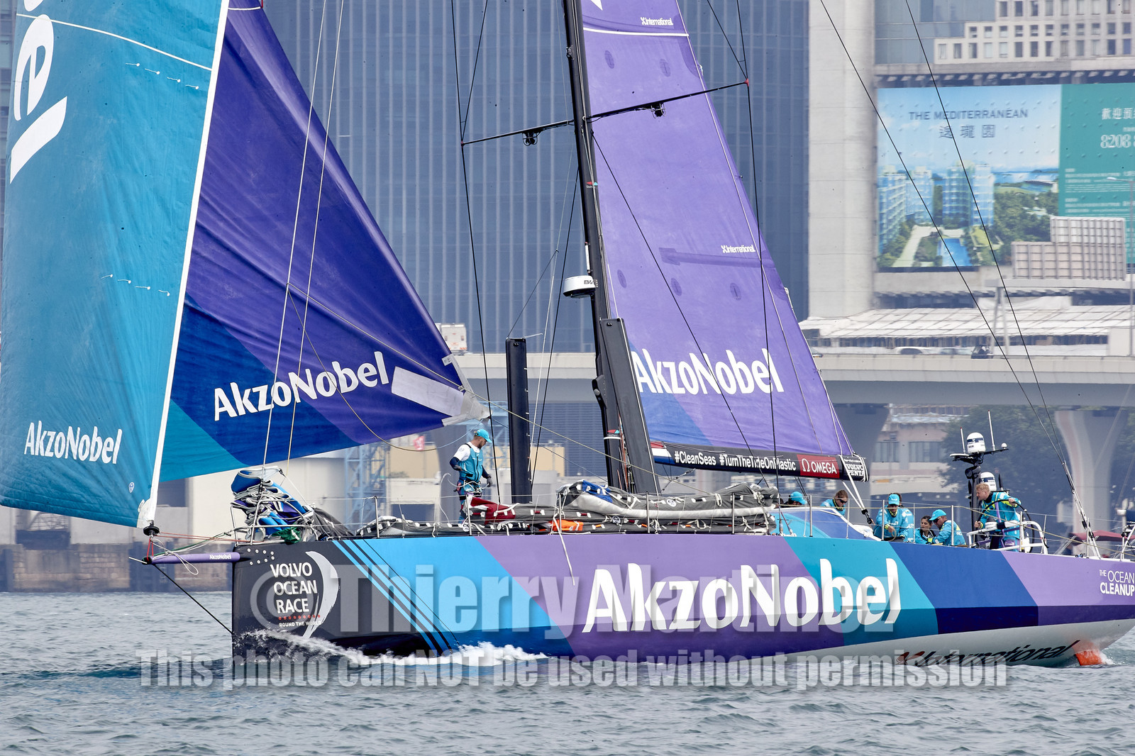 team AkzoNobel  in Volvo Ocean Race 2017-18.