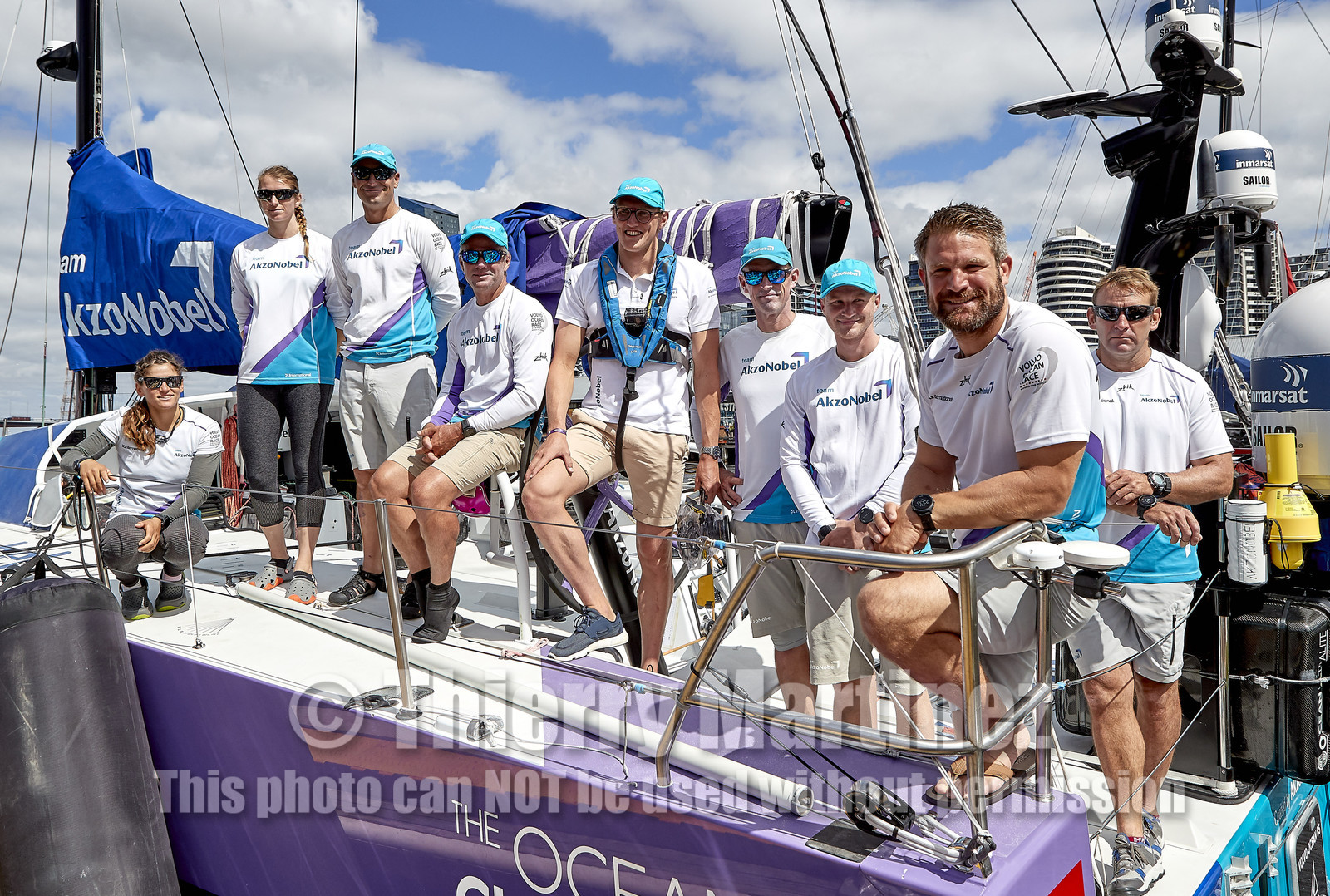 team AkzoNobel  in Volvo Ocean Race 2017-18.