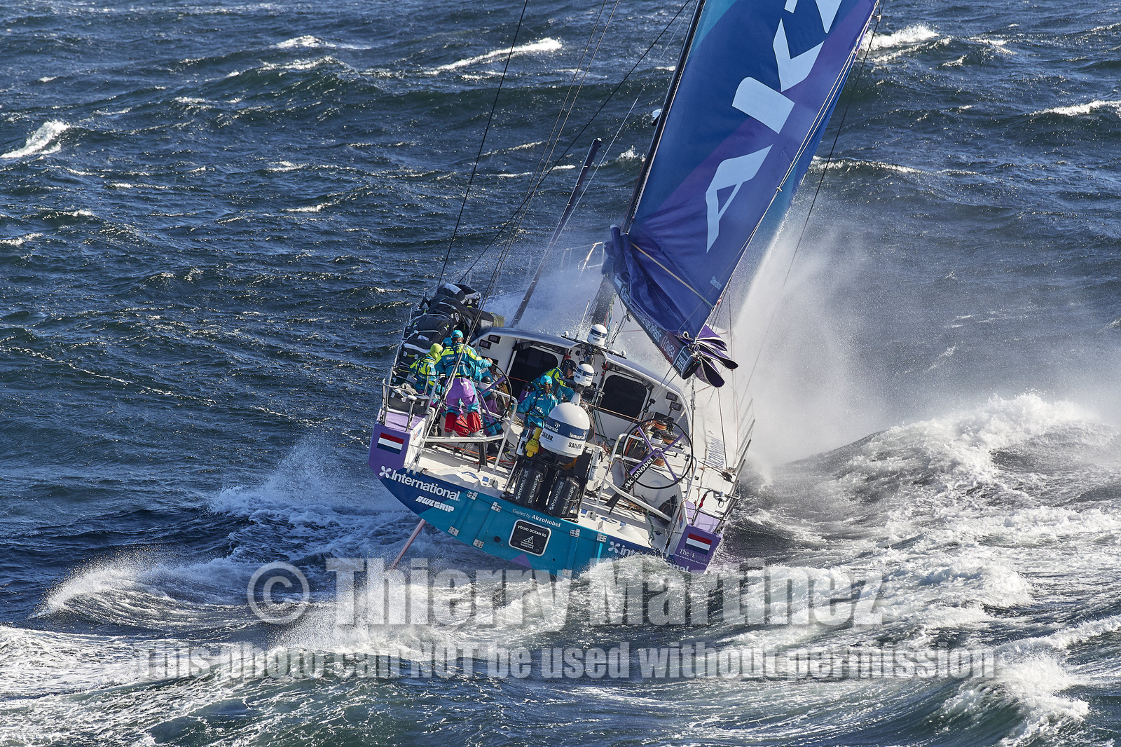 team AkzoNobel  in Volvo Ocean Race 2017-18.