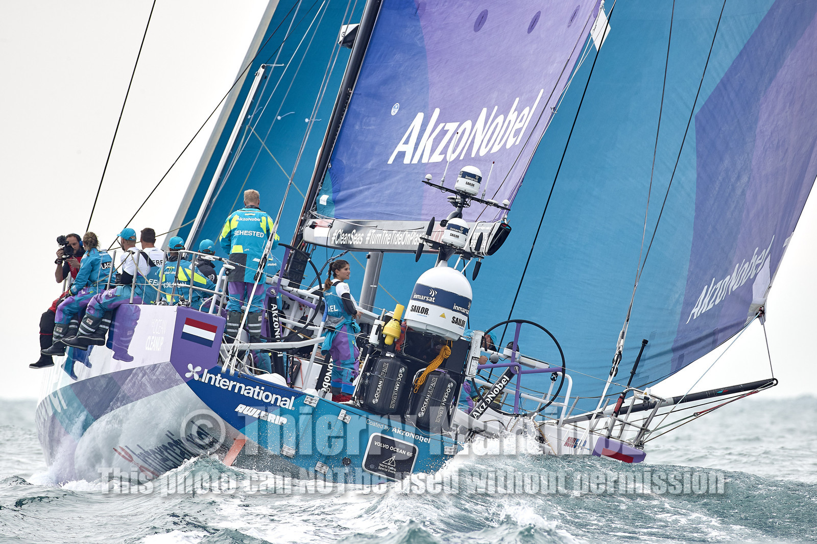 team AkzoNobel  in Volvo Ocean Race 2017-18.
