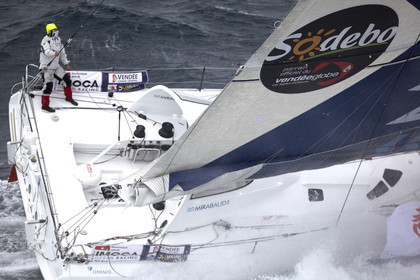 MIRABAUD  Monohull IMOCA 60, skipper Dominique Wavre (SUi)