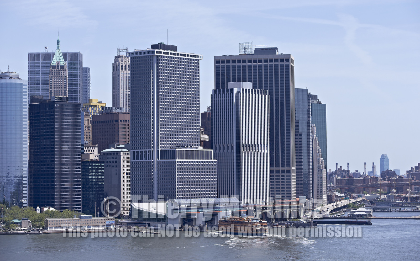 Aerial view of New York City (USA).
