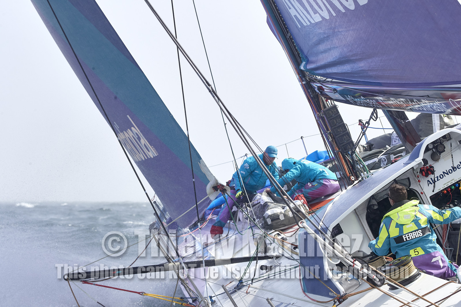 team AkzoNobel  in Volvo Ocean Race 2017-18.