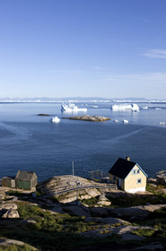 Schooner LA LOUISE sailing on west coast of Greenland.
