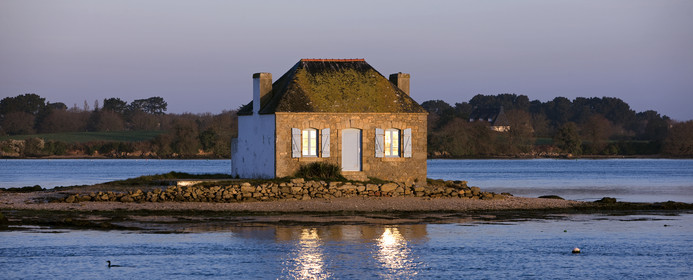 Sunrise in St Cado . Brittany - France.