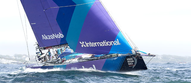 team AkzoNobel  in Volvo Ocean Race 2017-18.