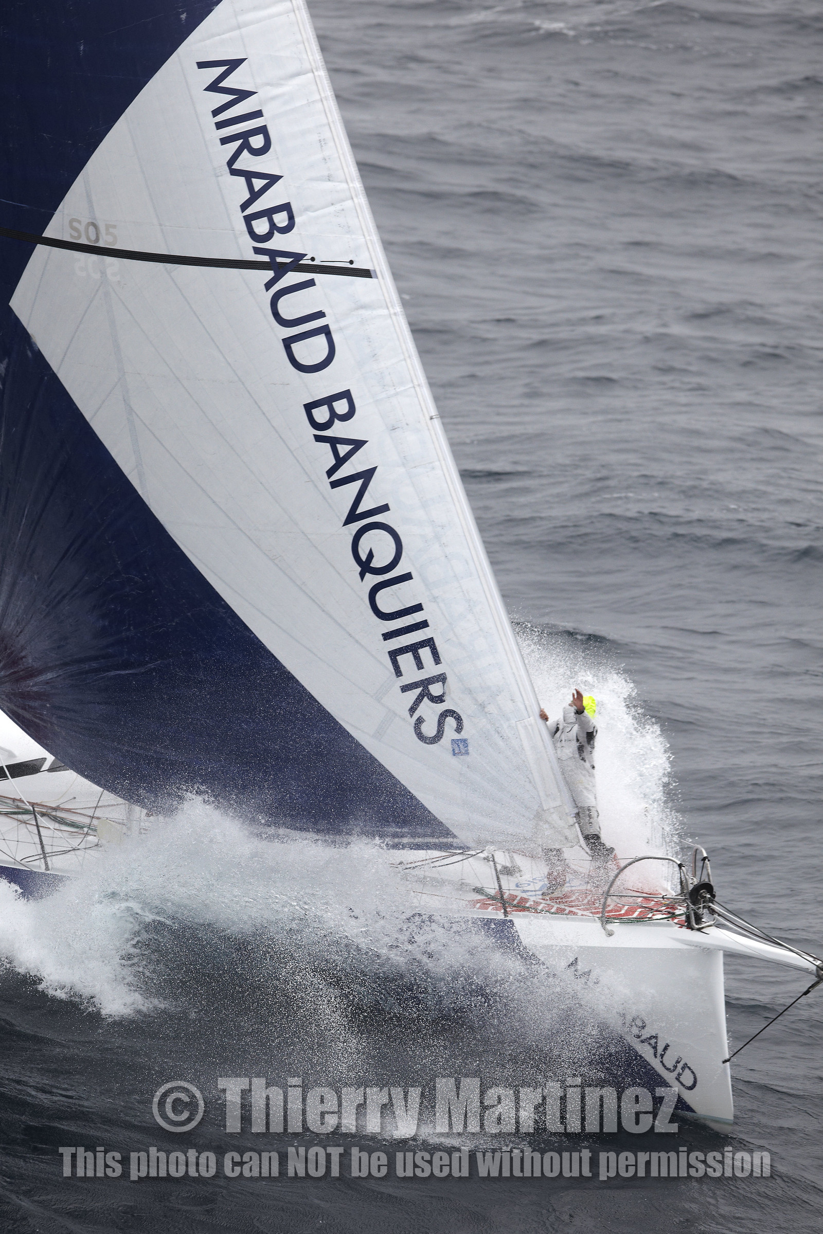 MIRABAUD  Monohull IMOCA 60, skipper Dominique Wavre (SUi)