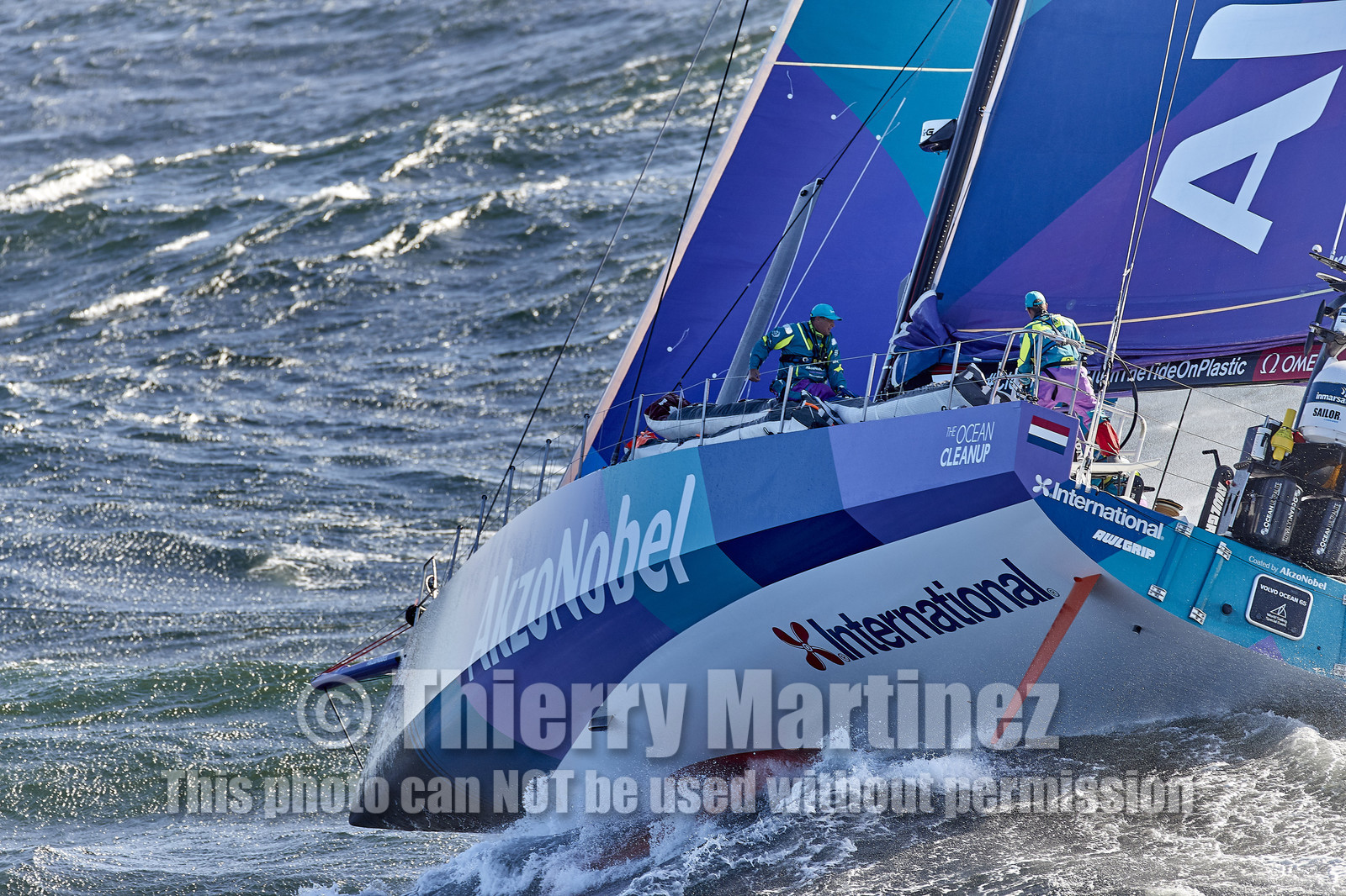 team AkzoNobel  in Volvo Ocean Race 2017-18.