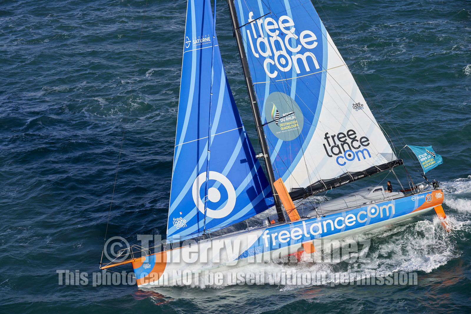 22_39418   © Thierry Martinez.DINARD, FRANCE. 9 Novembre  2022Départ de la 12éme ROUTE DU RHUM, transatlantique course à la voile en solitaire de St Malo(FRA)  à Pointe à Pitre (FRA-Guadeloupe) 3.543 milles nautiques.