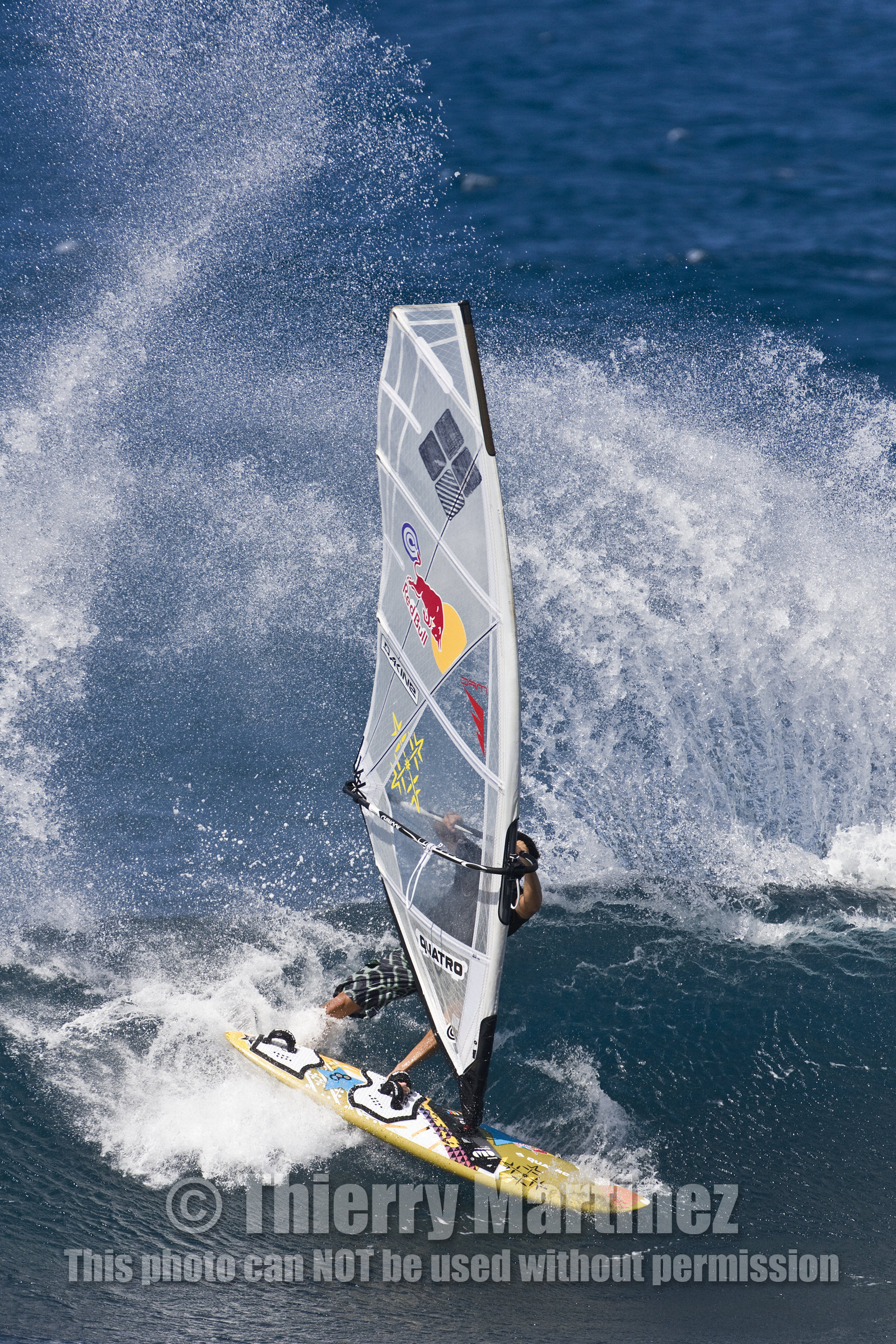 Windsurf in waves at Hookip'a Beach - North Shore Maui - Hawaii.