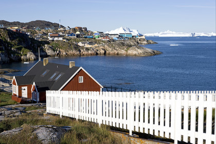 Schooner LA LOUISE sailing on west coast of Greenland.