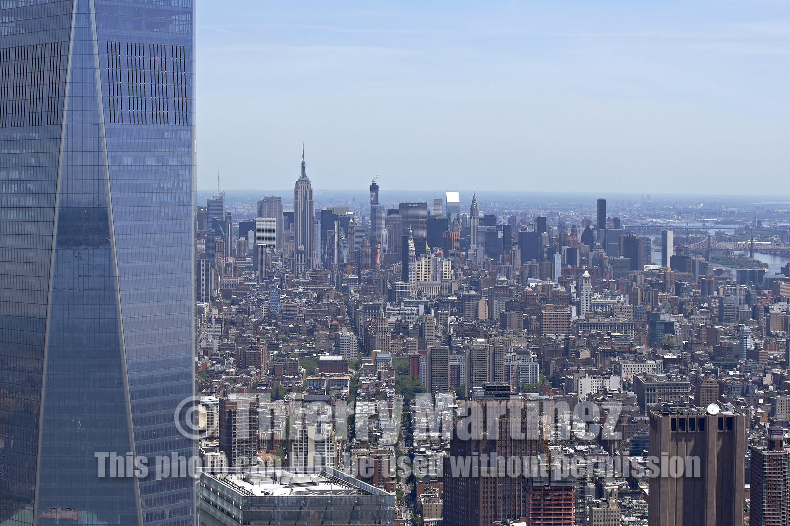 Aerial view of New York City (USA).