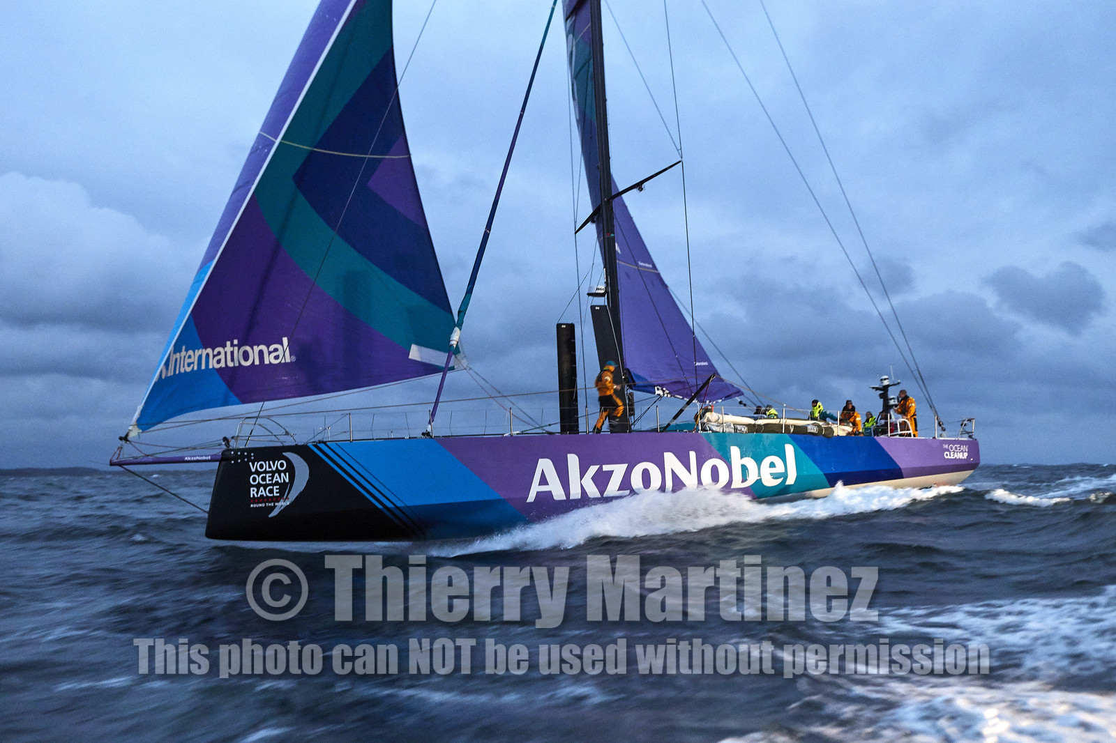 team AkzoNobel  in Volvo Ocean Race 2017-18.