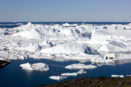 Schooner LA LOUISE sailing on west coast of Greenland.