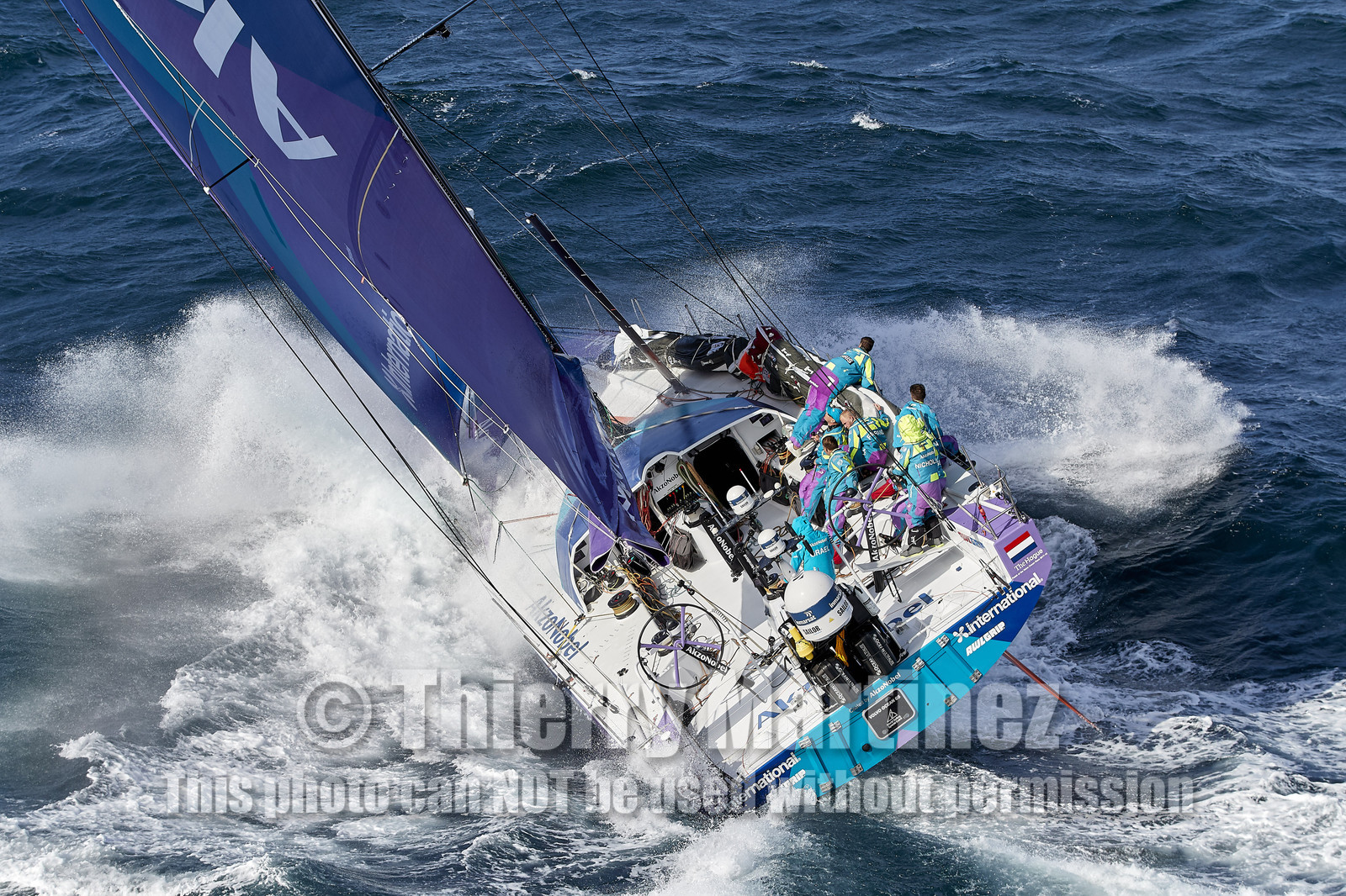 team AkzoNobel  in Volvo Ocean Race 2017-18.