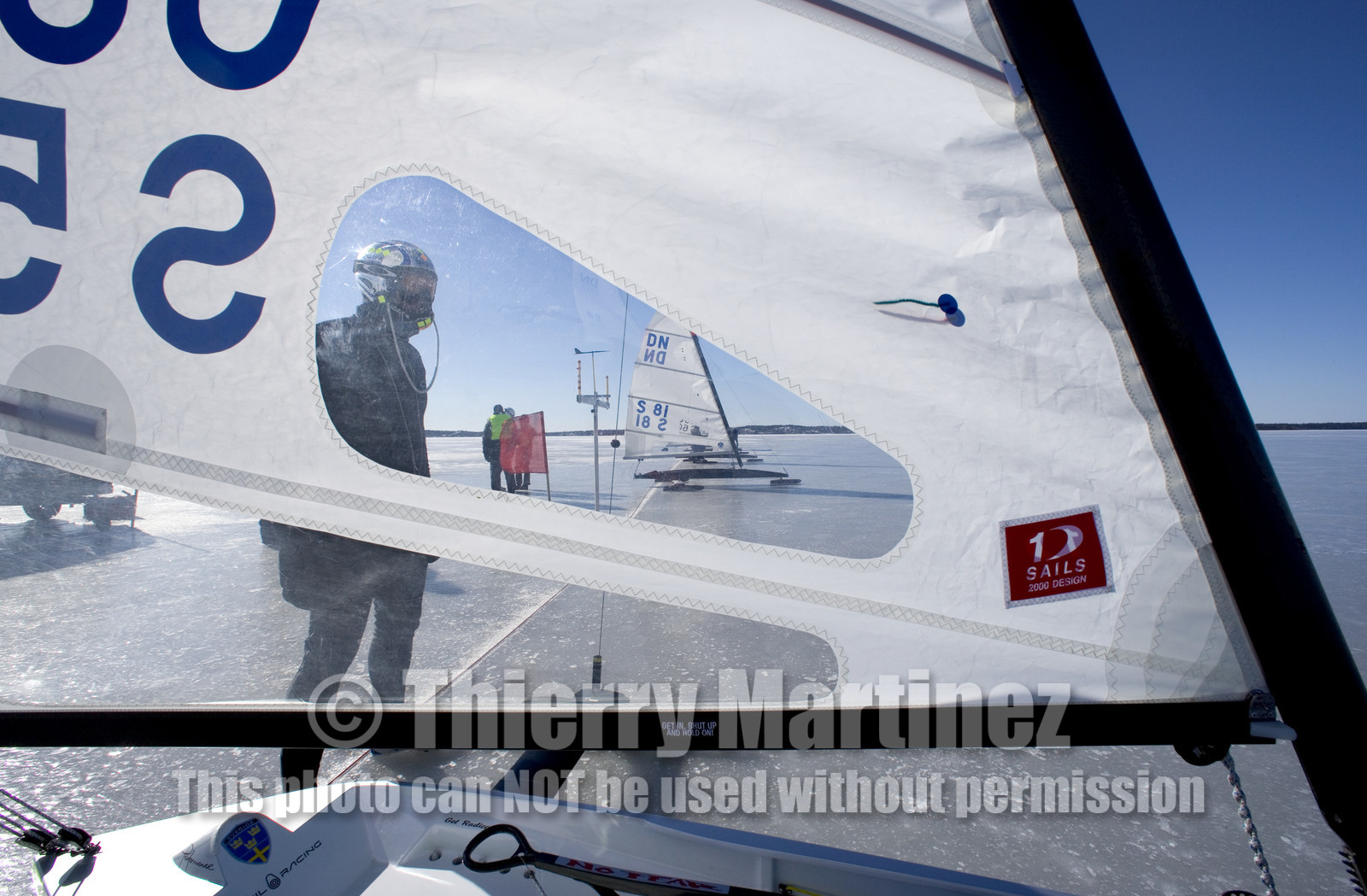 Ice Boats in Stockholm Archipelago - March 2005.