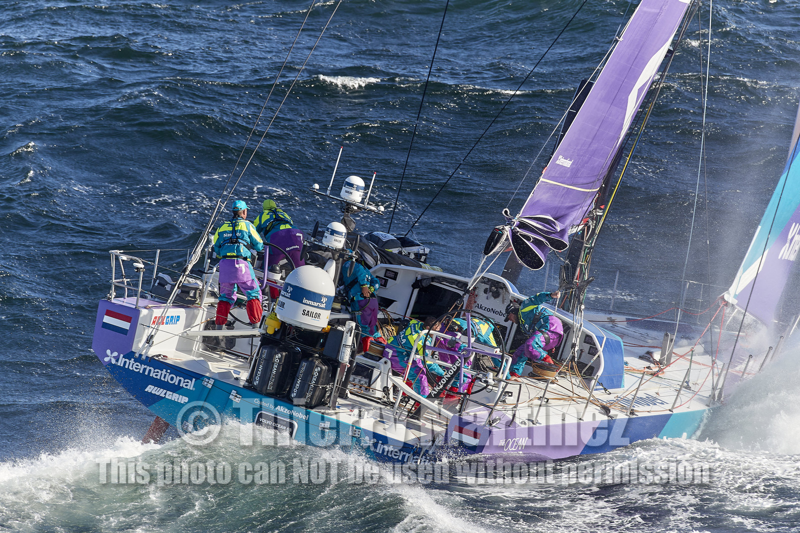 team AkzoNobel  in Volvo Ocean Race 2017-18.