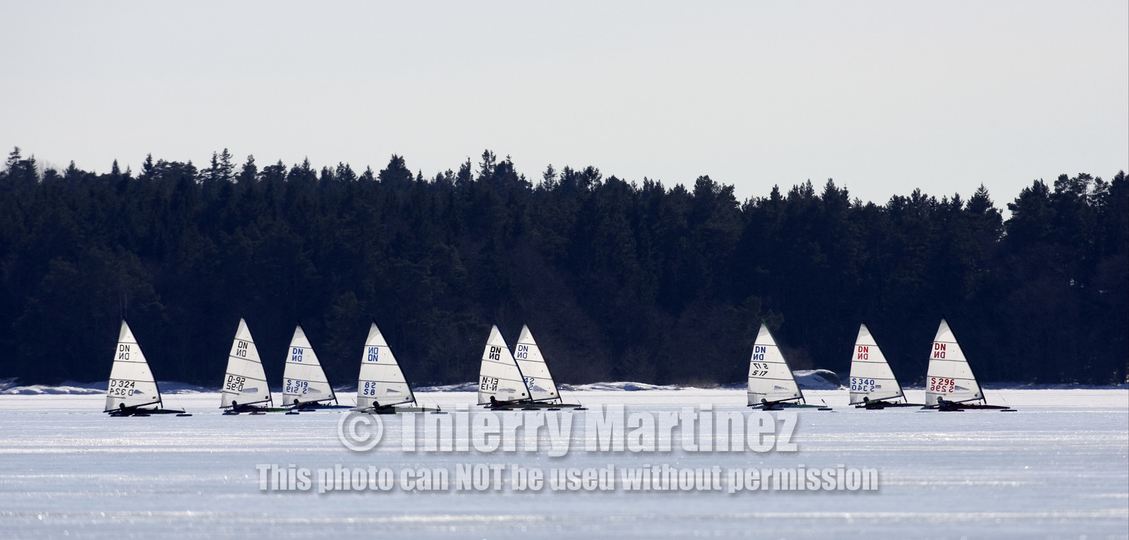 Ice Boats in Stockholm Archipelago - March 2005.