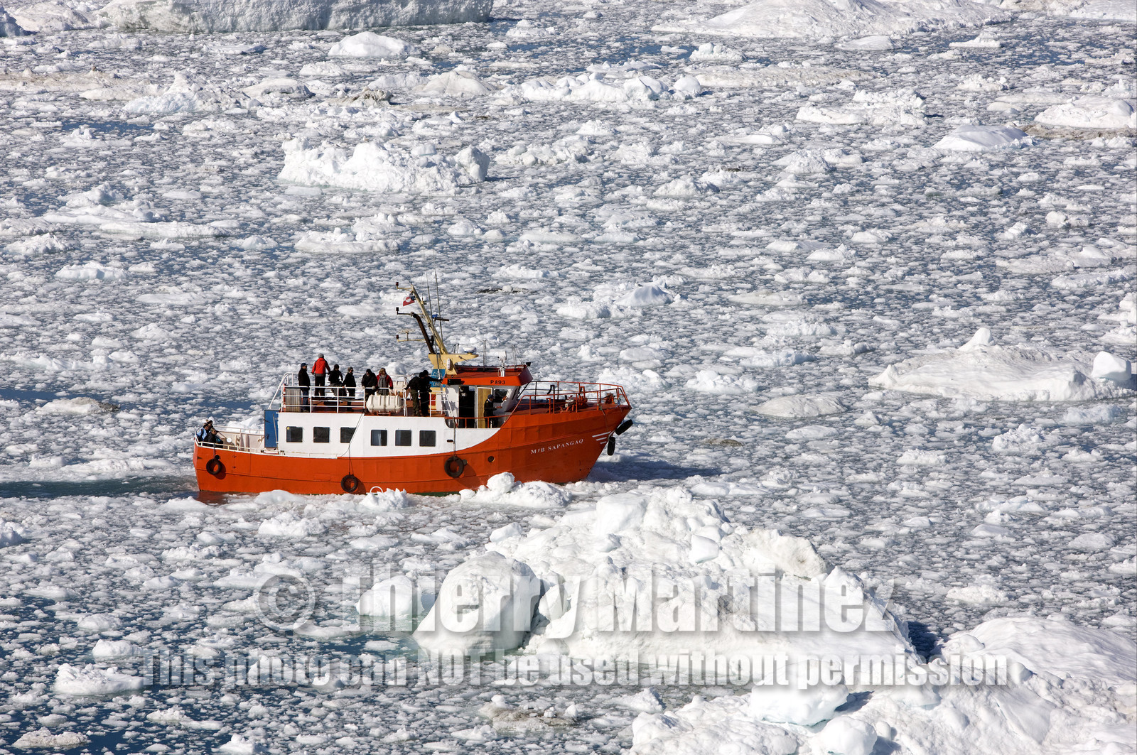 Schooner LA LOUISE sailing on west coast of Greenland.