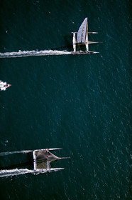 33rd  AMERICA'S CUP Valencia Spain, February 2010 - Defender:  ALINGHI (ALINGHI 5) vs Challenger : BMW Oracle Racing (USA 17)