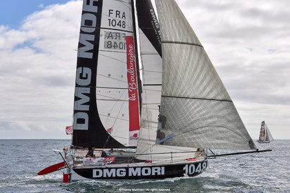 23_22093   © Thierry Martinez. LES SABLES D'OLONNE, 85 - FRANCE 25 septembre 2023.Départ MINI TRANSAT 2023. Départ du Dimanche 24 septembre retardé au Lundi 25 Sept .Les Sables d’Olonne (FRA)    Santa Cruz de la Palma ( Canaries)    St François ( Guadeloupe): 4050 NM.
