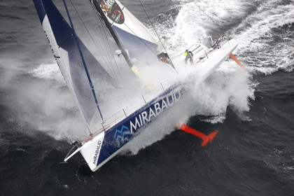 MIRABAUD  Monohull IMOCA 60, skipper Dominique Wavre (SUi)
