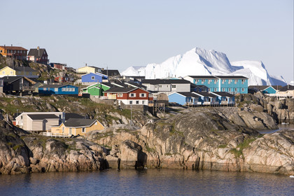 Schooner LA LOUISE sailing on west coast of Greenland.