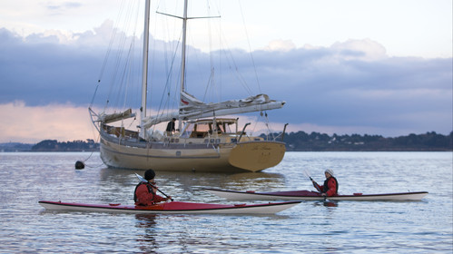 LA LOUISE new schooner  of Thierry Dubois (FRA) Sailing in Golfe du Morbihan (FRA)