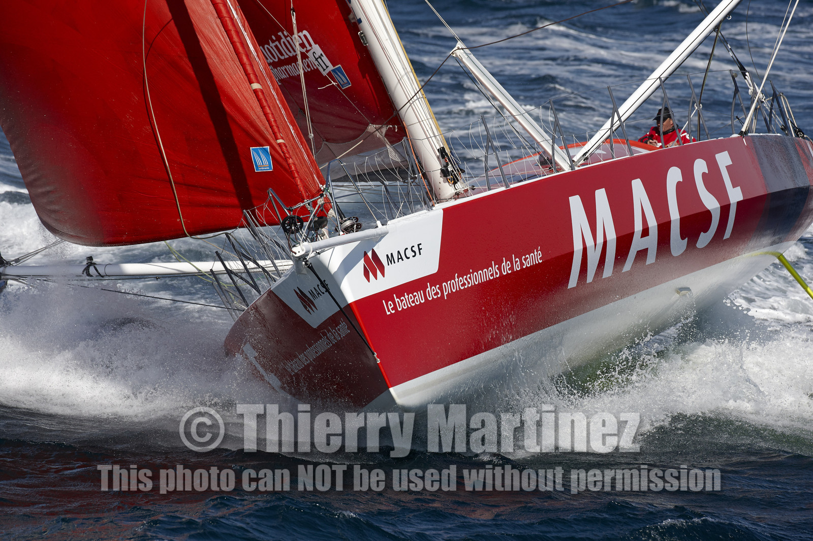 MACSF , Bertrand de Broc et Marc Guillemot avant la Transat Jacques Vabre 2015.