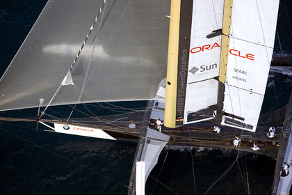 33rd  AMERICA'S CUP Valencia Spain, February 2010 - Defender:  ALINGHI (ALINGHI 5) vs Challenger : BMW Oracle Racing (USA 17)