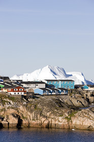 Schooner LA LOUISE sailing on west coast of Greenland.