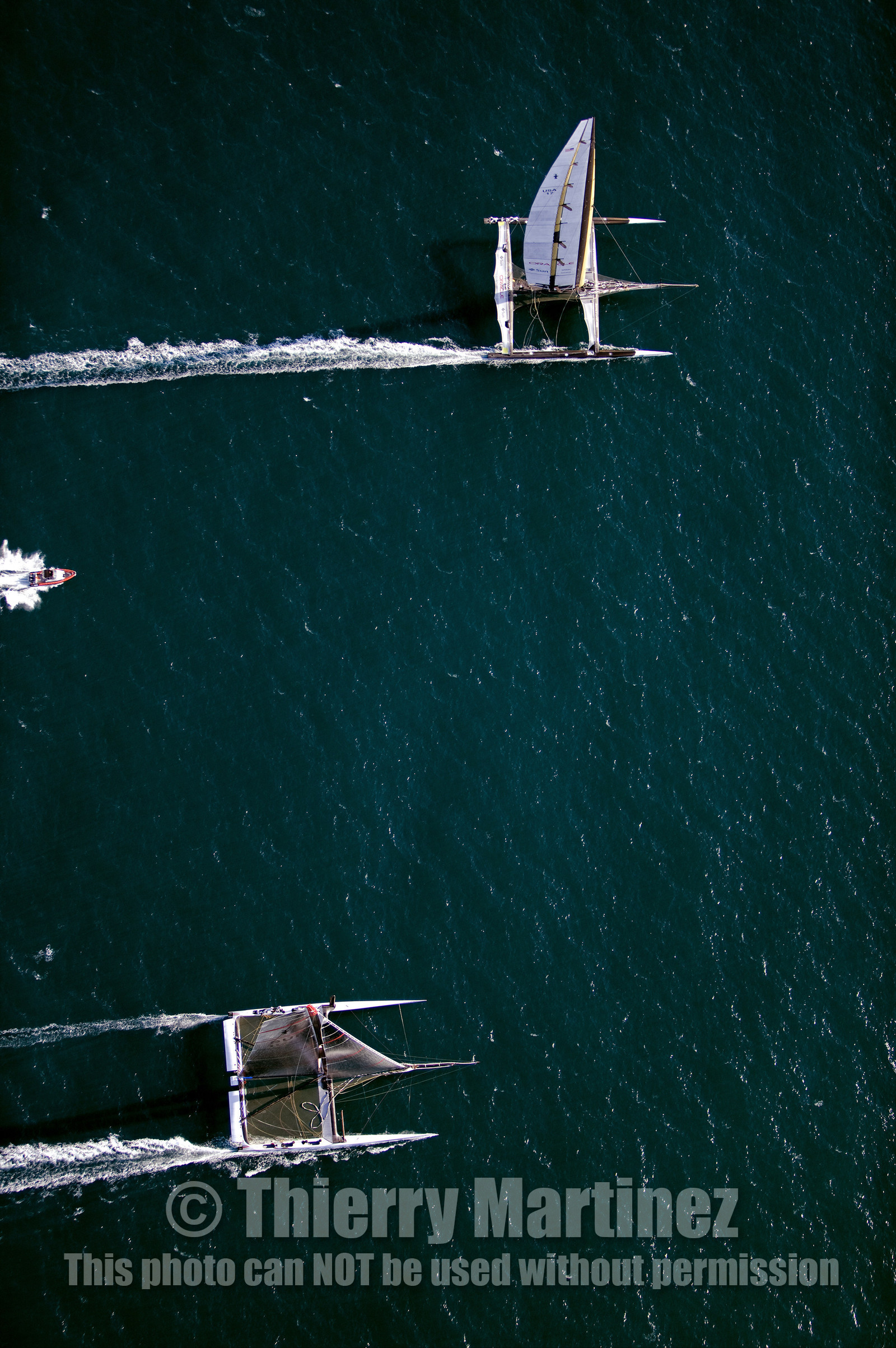 33rd  AMERICA'S CUP Valencia Spain, February 2010 - Defender:  ALINGHI (ALINGHI 5) vs Challenger : BMW Oracle Racing (USA 17)
