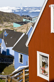 Schooner LA LOUISE sailing on west coast of Greenland.
