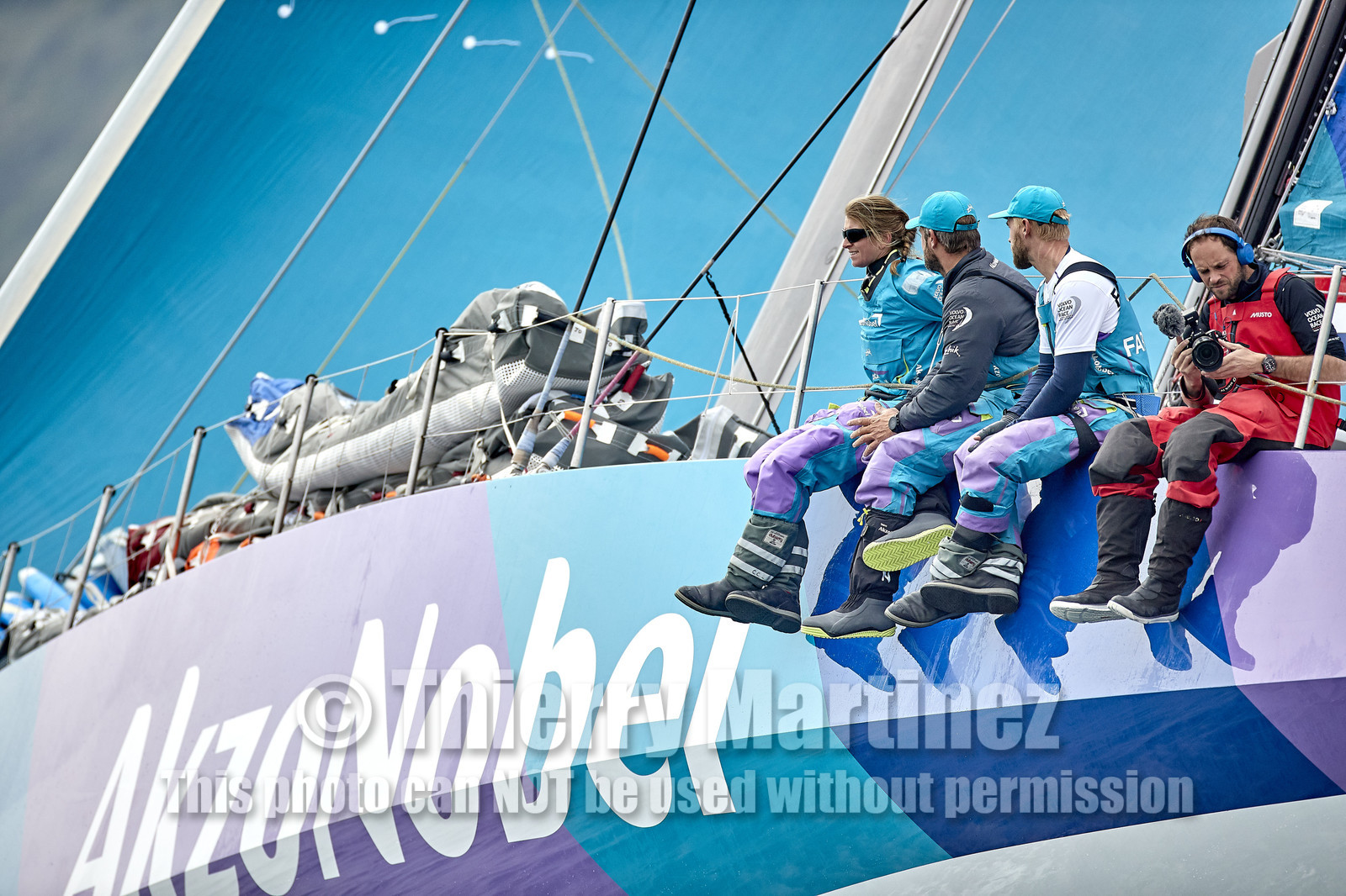 team AkzoNobel  in Volvo Ocean Race 2017-18.