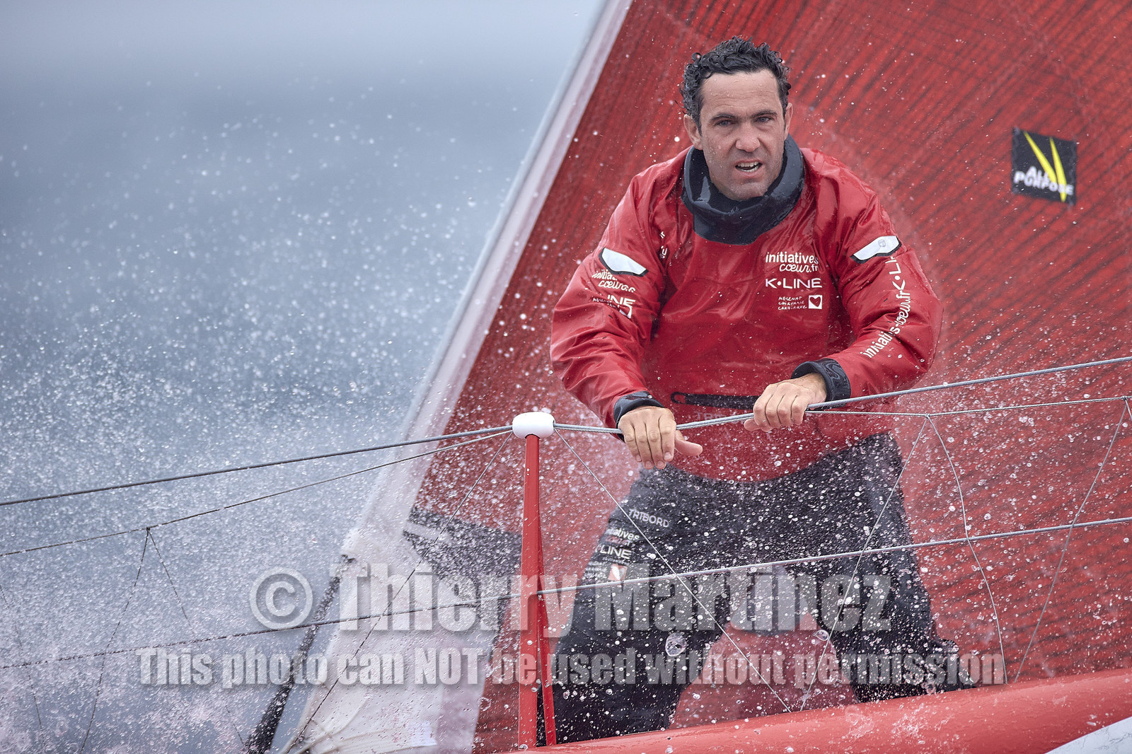 16_40259  ©Th.Martinez Sea&Co.  ILE DE GROIX - - FRANCE. 3 Août 2016. .Tanguy De Lamotte (FRA), a bord de l'IMOCA Initiatives-Coeur au large de l'Ile de Groix (FRA) en préparation du Vendée Globe 2016-17.