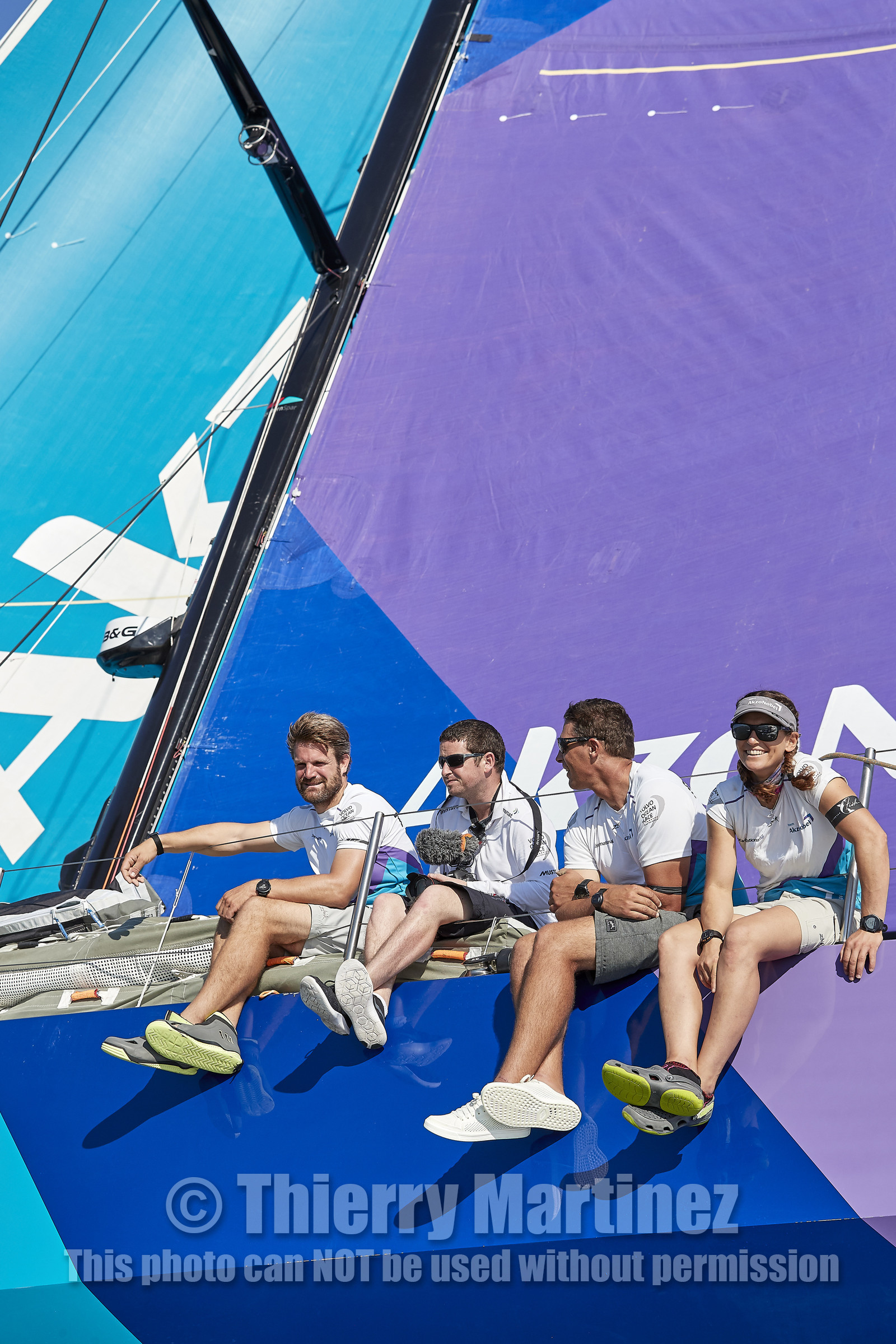 team AkzoNobel  in Volvo Ocean Race 2017-18.