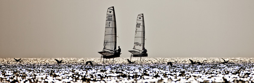 2010 PUMA Moth Worlds (8-15 march 2010) at Dubai Offshore Sailing Club.