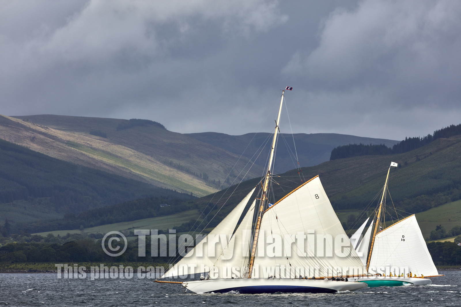 22_17006   © Thierry Martinez.FAIRLIE,SCOTLAND - UK 12th June 20222022 RICHARD MILLE FIFE REGATTA.Day 2 : LARGS to ROTHESAY