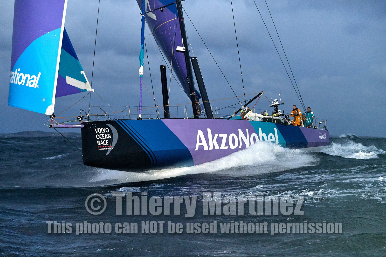 team AkzoNobel  in Volvo Ocean Race 2017-18.