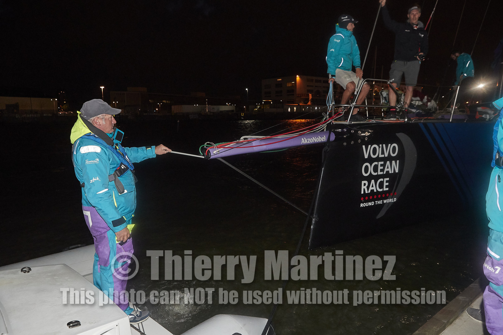 team AkzoNobel  in Volvo Ocean Race 2017-18.