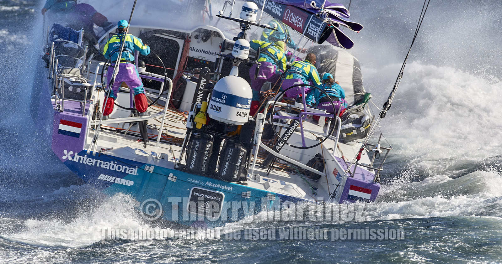 team AkzoNobel  in Volvo Ocean Race 2017-18.